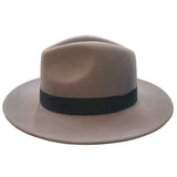 Ladies' Wool Fedora Black Band Hatworx NZ grey