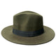 Ladies' Wool Fedora Black Band Hatworx NZ khaki