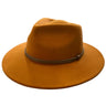 Ladies' Wool Fedora Hat - Wide Brim, Brown Band Hatworx NZ Honeycomb