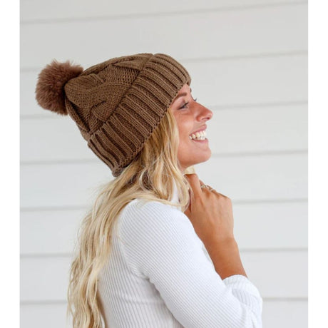 Ladies Acrylic Pom Pom Beanie Hatworx Online NZ