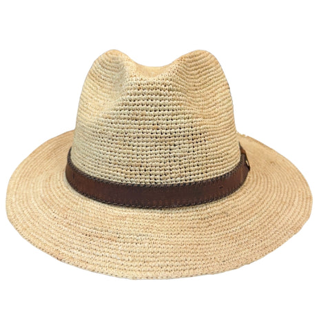 Crocheted Raffia Straw Fedora Shop Online Hatworx NZ