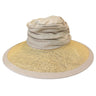 Canvas Straw Wide brim Hat Natural