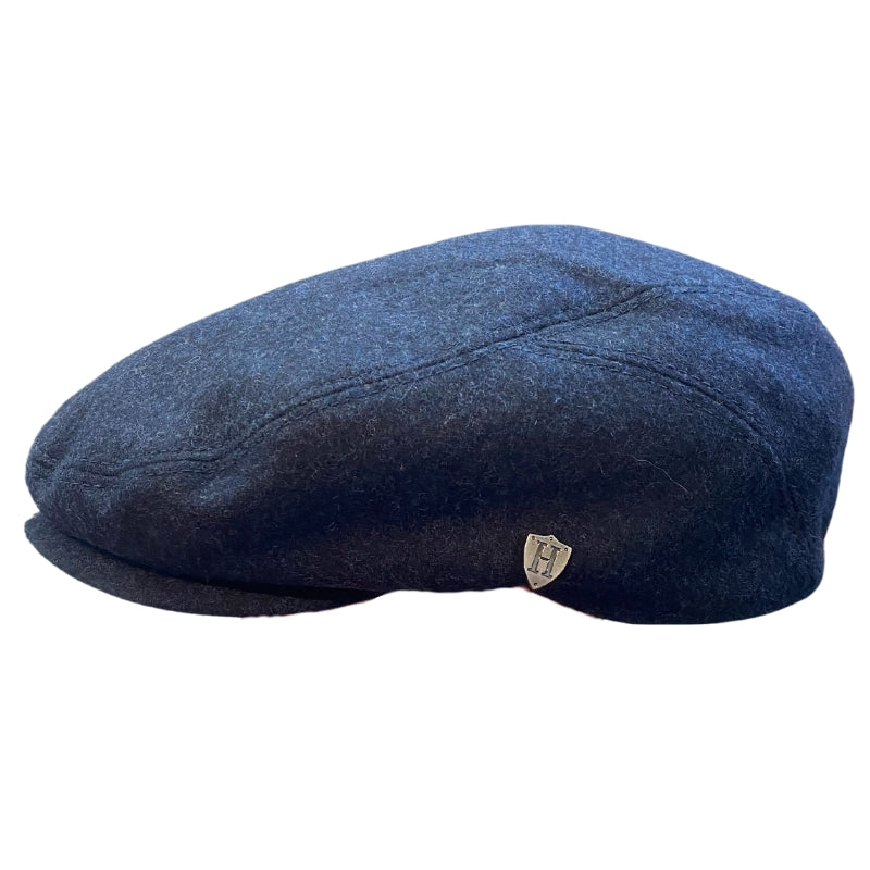 Navy Wool-Poly Cheesecutter