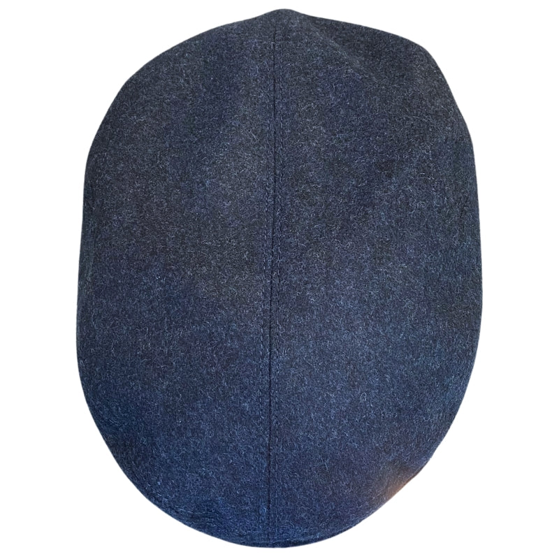 Navy Wool-Poly Cheesecutter