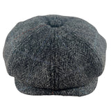 Harris Tweed Newsboy - Black Check Shop Hatworx NZ Online