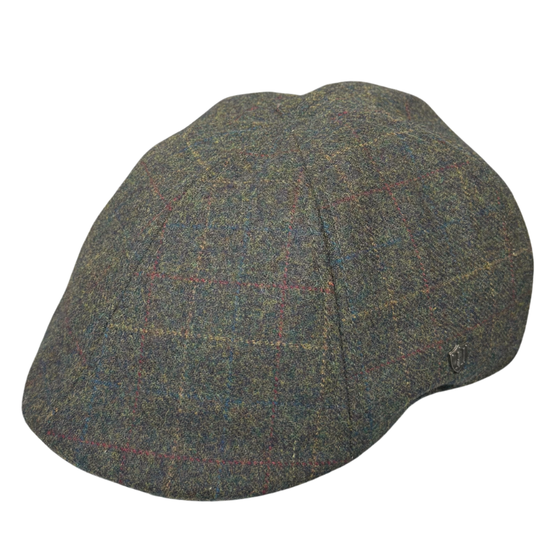 Harris Tweed Duckbill Cheesecutter - Green Shop Online Hatworx NZ