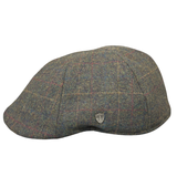 Harris Tweed Duckbill Cheesecutter - Green Shop Online Hatworx NZ