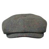 Harris Tweed Newsboy - Green Herringbone Shop Online Hatworx NZ