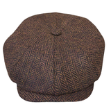 Harris Tweed Newsboy - Brown Shop Online Hatworx NZ