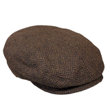 Harris Tweed Cheesecutter - Brown Shop Online Hatworx NZ