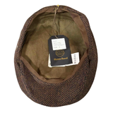 Harris Tweed Cheesecutter - Brown Shop Online Hatworx NZ