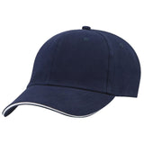 One Fit Cap Sandwich Peak Hatworx NZ navy-gold