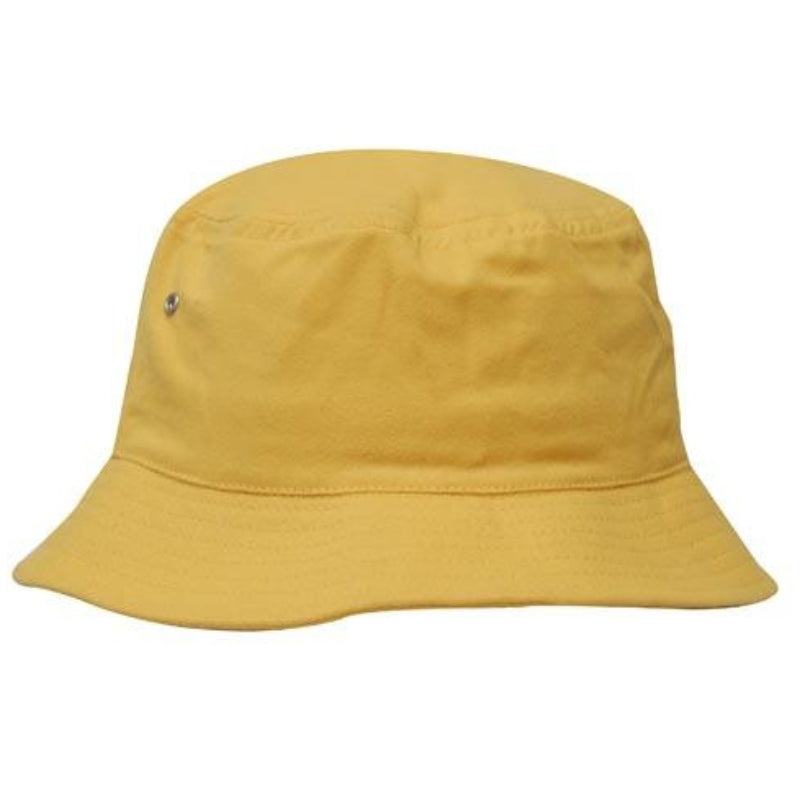 Hatworx Brushed Cotton Bucket Hat NZ gold