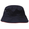 Hatworx Brushed Cotton Bucket Hat NZ navy-red