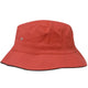 Hatworx Brushed Cotton Bucket Hat NZ red-black