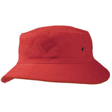 Hatworx Brushed Cotton Bucket Hat NZ red