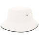 Hatworx Brushed Cotton Bucket Hat NZ white-black