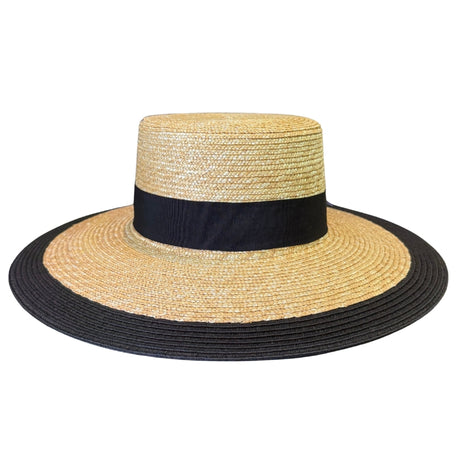 Widebrim Wheatbraid 2-Tone Straw Shop Online Hatworx NZ