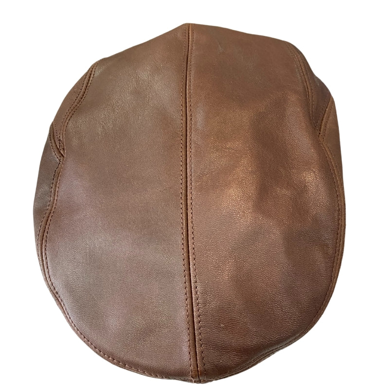 Leather Cheesecutter - Brown Hatworx NZ