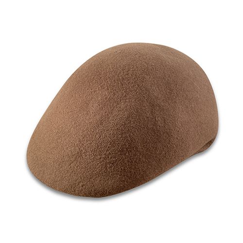 Wool Ascot Moulded Ivy Flatcap Camel