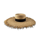 Hand Woven Ladies Raffia Straw Wide Brim Hatworx NZ