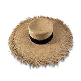 Hand Woven Ladies Raffia Straw Wide Brim Hatworx NZ