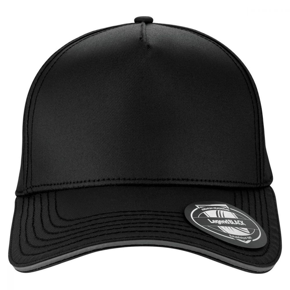 Harley Cap - Black Silver Reflective Hatworx NZ