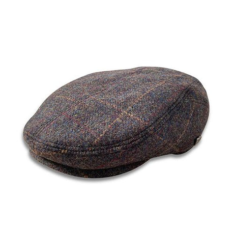 Harris Tweed Cheesecutter - Green Stripe Hatworx NZ