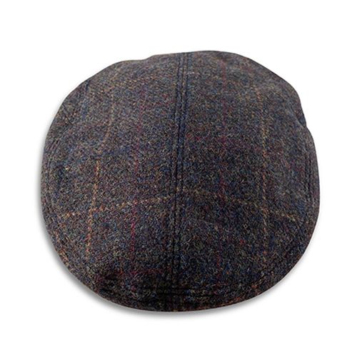 Harris Tweed Cheesecutter - Green Stripe Hatworx NZ