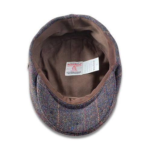 Harris Tweed Cheesecutter - Green Stripe Hatworx NZ