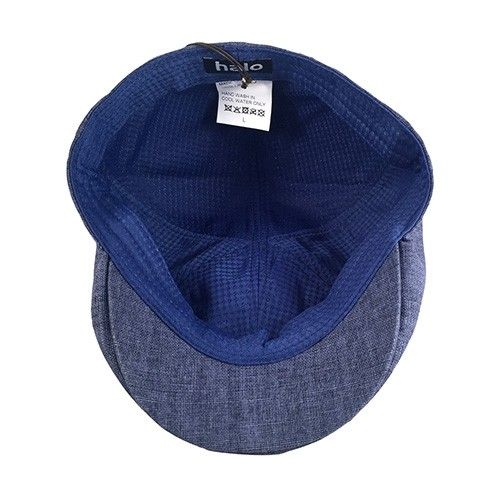 Hatworx Halo Linen 6 Panel Ivy Cap - Denim Blue