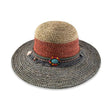 Hatworx Multi Coloured Ladies Raffia Brim Hat NZ