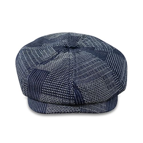 Hatworx Navy Patch Newsboy Flat cap NZ