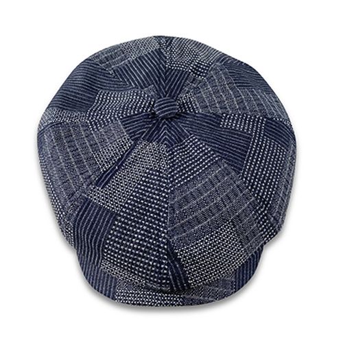 Hatworx Navy Patch Newsboy Flat cap NZ