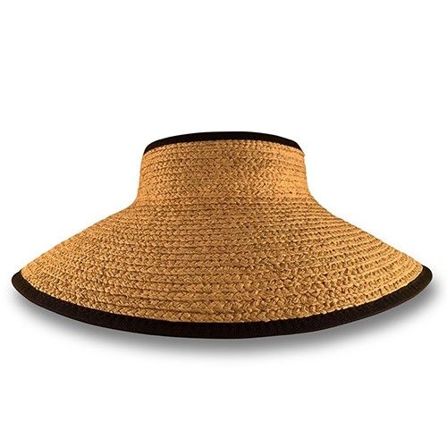 Hatworx Raffia Braid Wide brim Visor NZ