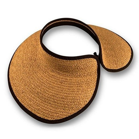 Hatworx Raffia Braid Wide brim Visor NZ