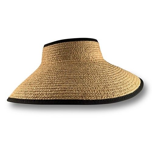 Hatworx Raffia Braid Wide brim Visor NZ