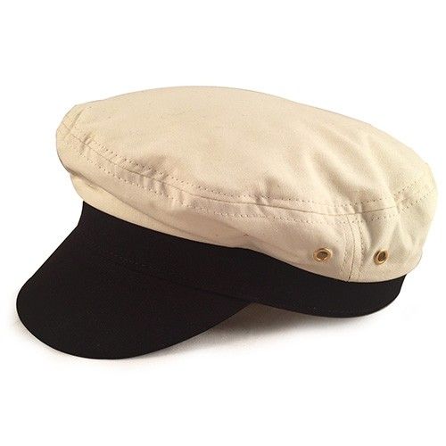 Captain's Cap - White/Black