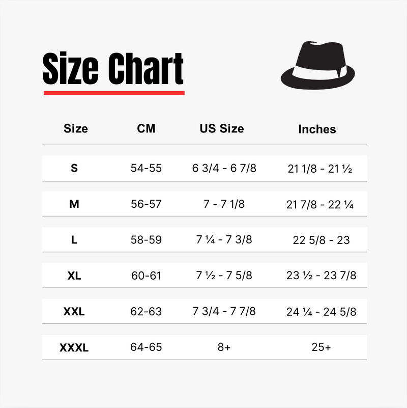 Size chart – Hatworx