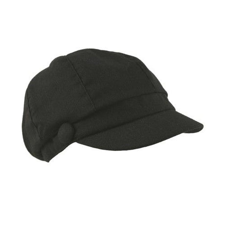 Hatworx Herringbone Bakerboy/Girl Hat NZ black