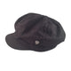 Hatworx Herringbone Bakerboy/Girl Hat NZ charcoal