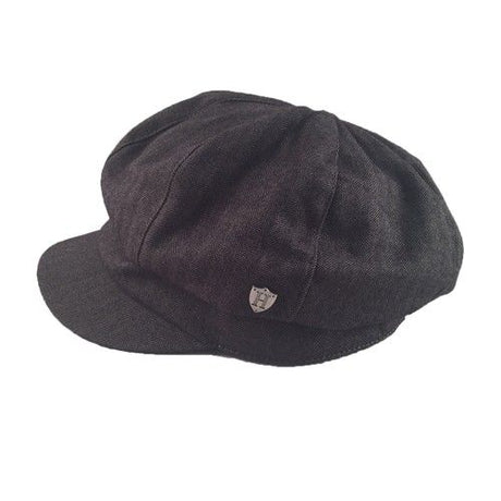 Hatworx Herringbone Bakerboy/Girl Hat NZ charcoal