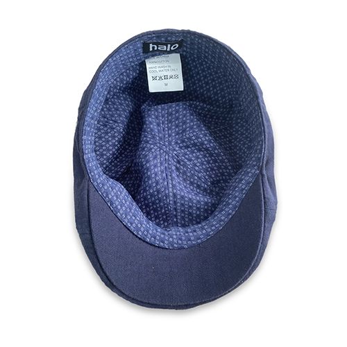 Herringbone Cotton Ivy Cap - Blue Hatworx NZ