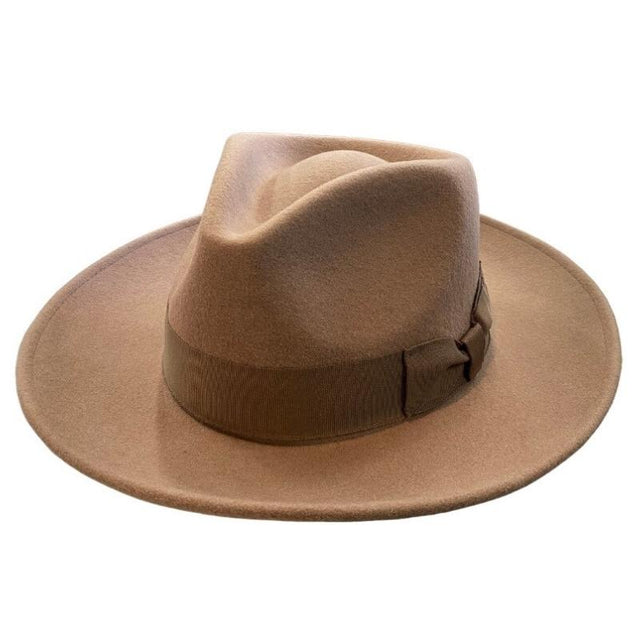 High Roller Classic Beige Fedora Hatworx NZ