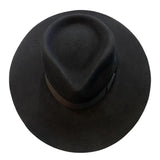 High Roller Wide Brim Black Fedora Hatworx NZ