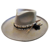 High Roller Rustic Grey Fedora Hatworx NZ