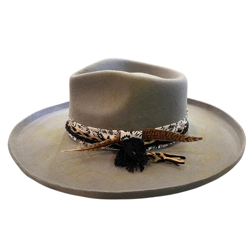 High Roller Rustic Grey Fedora Hatworx NZ