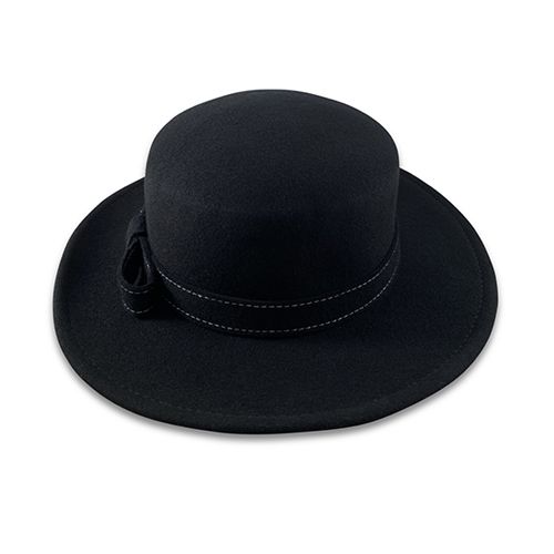 Ladies Black Fashion Wool Felt Hat Hatworx NZ