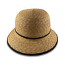 Ladies Cloche Straw Hat with Bow Hatworx NZ