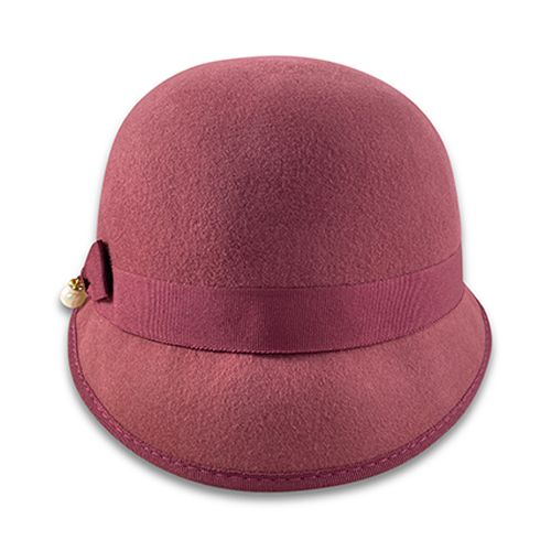 Ladies Petite Cloche - Grey and Pink Hatworx NZ